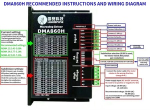 宏阳批发Cnc路由器原装Leadshine Dma860h驱动器18v-80vdc 2.4a-7.2a微步驱动器步进电机驱动器 - Product Image 4