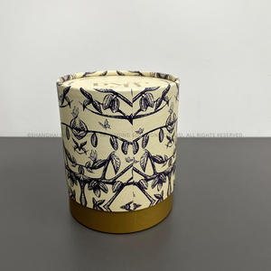Zarif yüksek kaliteli şık şık beyaz CylinderCardboard yuvarlak kutu bisküvi şekerler çerez özel Logo için şube tasarımı ile - Product Image 4