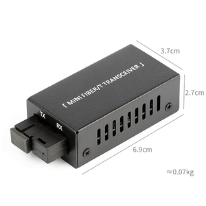 迷你光纤收发器10/100/1000米单模单工SC至RJ45转换器千兆3KM媒体转换器 - Product Image 4