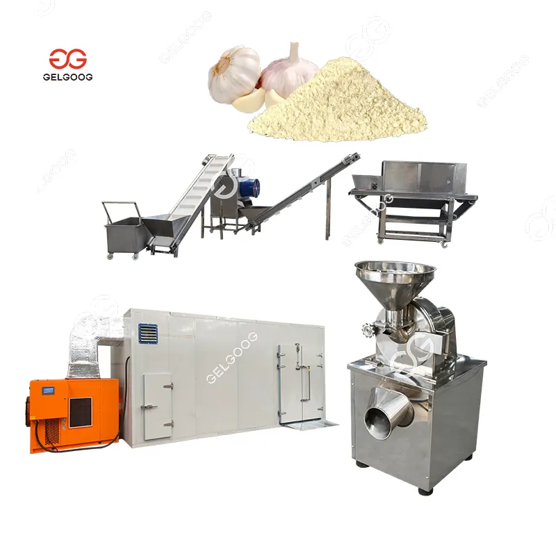 Small Automatic Production Dehydrated Garlic Processing Line Plant Garlic Powder Making Machine