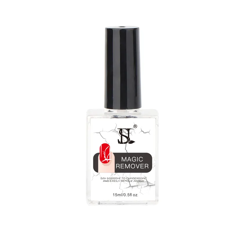 Dissolvant magique de vernis à ongles HS Private Label 15ml facile à appliquer Gel UV dissolvant de gel pour ongles bio fournitures d'art des ongles