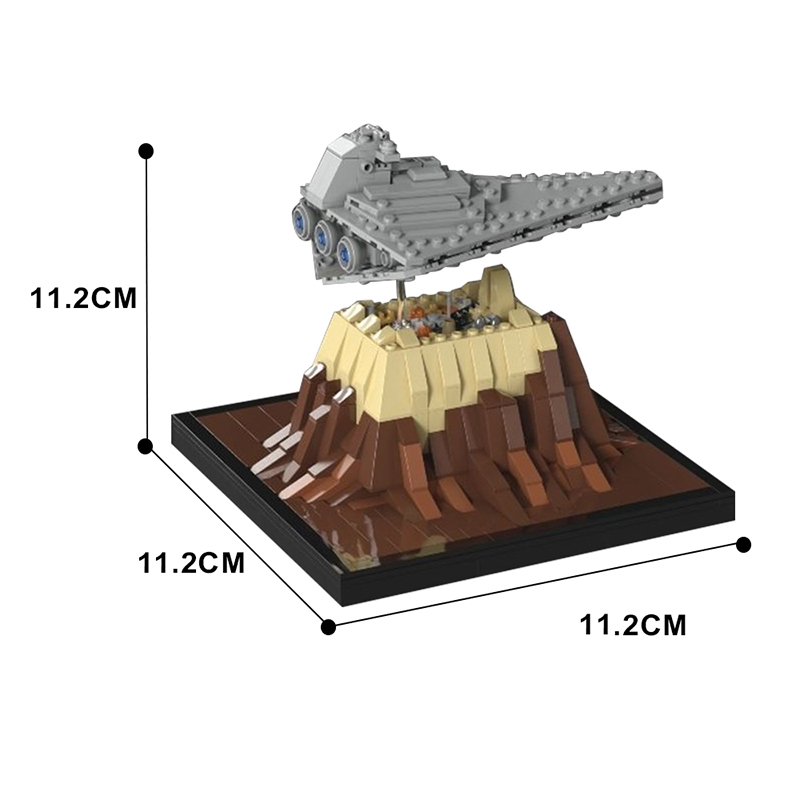 Mini Scale Destroyer Over Jedha