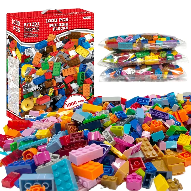1000pcs Building Block Bricks Set Profissional Preço Mais Baixo Clássico Brinquedos Educativos para Crianças Building Blocks Kids