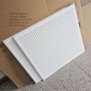 Factory Supply Home <strong>Decor</strong> Interior Pvc Gypsum <strong>Pattern</strong> <strong>Ceiling</strong> Design China Manufacturer Perforated Gypsum <strong>Ceilings</strong> - Product Image 4