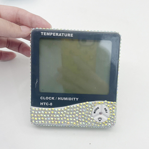 Bán Buôn Kim Cương HTC-8 Nhiệt Kế Bàn Clockwall Gắn Thời Gian Lịch Hộ Gia Đình Kỹ Thuật Số Nhiệt Độ Đo Độ Ẩm Meter - Product Image 2