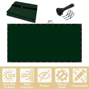 Pantalla de valla DE PRIVACIDAD DE HDPE de alta densidad al por mayor, protección antiviento, red cortavientos para balcón, Red de jardín de 3x10 pies - Product Image 4