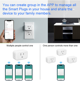 Smart Home WiFi Outlet Funktioniert mit Alexa & Google Home Smart Socket mit Fernbedienung und Timer - Product Image 6