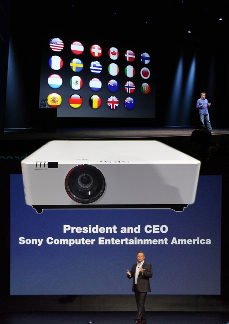 20000-40000 hrs  HLD wifi WXGA 1280*800 LCD 7000 lumens projector