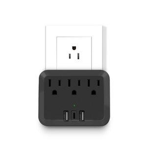 สินค้าใหม่เต้ารับ3ช่องและ USB 3ช่องเสียบผนังพร้อมช่องเสียบ USB PD 18W หลายช่อง - Product Image 1