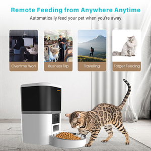 <span class=keywords><strong>WiFi</strong></span>-Fernbedienung Automatische Katzenfutter automaten 6L Katzenfutter spender für Trocken futter Smart Pet Feeder mit 2.4G App Control