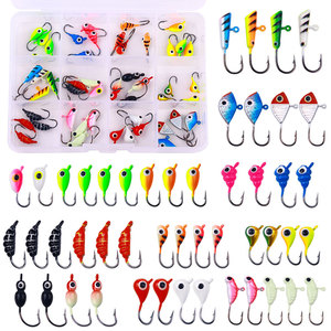 Bán Buôn 48 cái/hộp Spinner Kim Loại <span class=keywords><strong>Jig</strong></span> Câu Cá Dòng Móc Chì Đầu Câu Cá Jigging Móc Kích Thước Khác Nhau Hình Dạng Câu Cá Mồi - Product Image 2