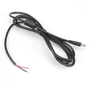 <strong>18</strong> <strong>AWG</strong> DC 5.5 * 2.1mm Male to Open Wire Cable, Stripped Shielded Power <strong>Cord</strong> with PVC Insulation CE/RoHS Certified, 2A 24V Max - Product Image 5