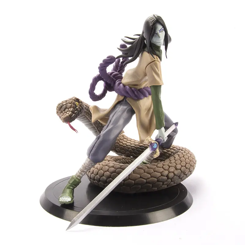 Figura de ação modelo de anime shippud orochimaru, venda completa de produtos, alta qualidade, oem, pvc, caixa de cores