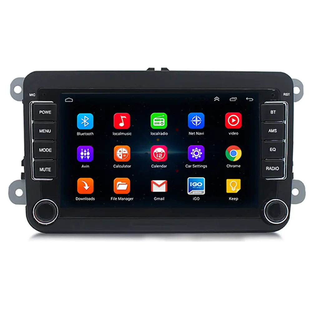 7 inç HD dokunmatik ekran araba GPS Navigator taşınabilir araba radyo DVD OYNATICI GPS navigasyon araç DVD oynatıcı DVD OYNATICI Android için BT ile VW