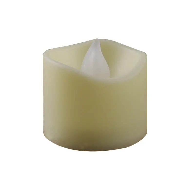 Vendite dirette della fabbrica candela trasparente decorativa per feste a casa stoppino bianco tipo di batteria Led Tealight Candle