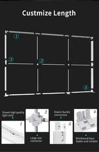 Libero Double face stampa personalizzata reg sfondo senza cornice tessuto di tensione LED Light Box per pubblicità Light Box - Product Image 3
