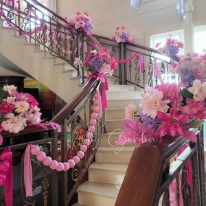 Wedding Party decors đầy màu sắc bọt bóng Garland Backdrop Strings rèm với vải Covers cho cảnh trang trí - Product Image 3