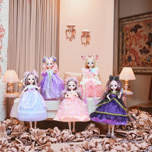21-Joint 3D Eyes Soft <strong>Toy</strong> Doll Set 30cm 12-Inch Collectible Model with Clothes Comb &amp; Bag 2 Mixed Styles Display Window Box - Product Image 5