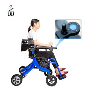 Power Rollator Walker para ancianos Carrito de compras Trolley Silla de ruedas eléctrica para discapacitados Peso ligero eléctrico - Product Image 3