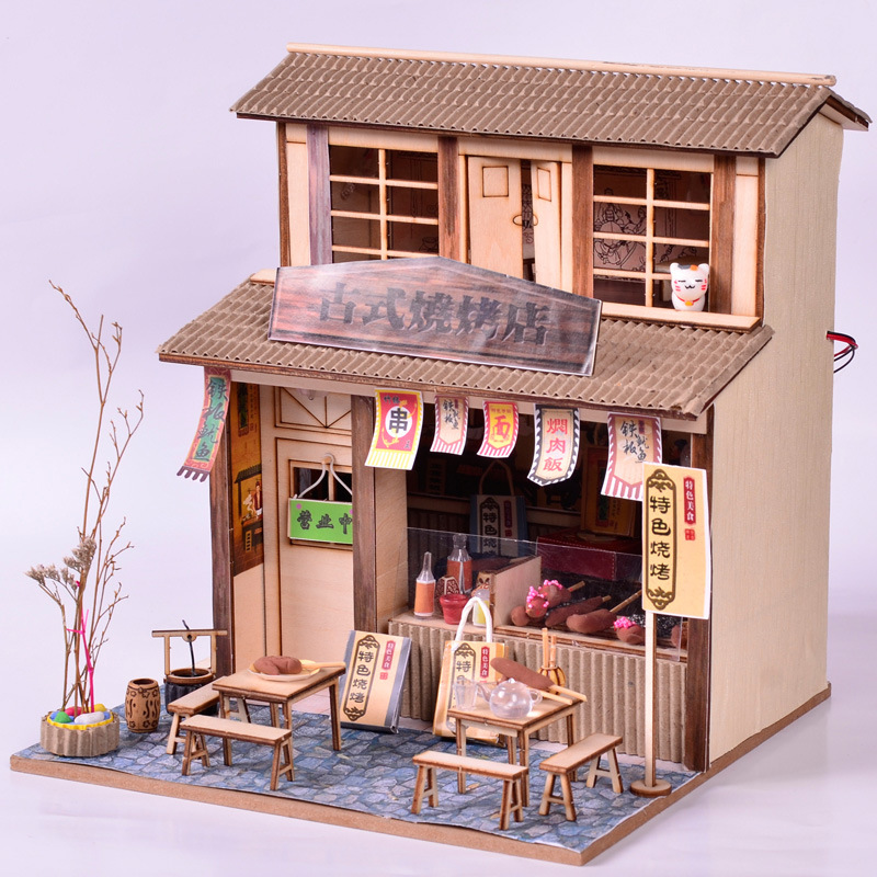 Magasin de barbecue de style ancien + outils
