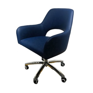 Home Office Furniture Desk and Chair Set Office <strong>Revolving</strong> Chair with Metal Base on Sale - Product Image 1