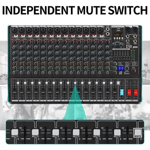 TS15新着サウンドミキサー更新15チャンネルシリーズブルートゥース機能オーディオミキサーコンソール