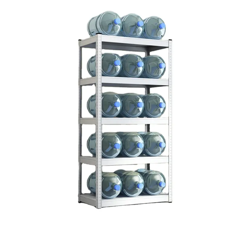 Morgie Hot selling warehouse home 5 Tier Metal shelves Steel Boltless storage Shelf rack