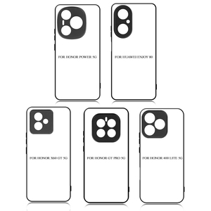 Onur X60 GT 5G için boş süblimasyon telefon kılıfı özel 2D yumuşak TPU cep telefonu kapak Huawei zevk 80