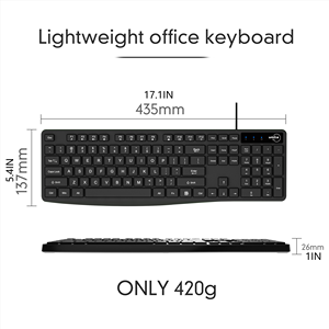 Teclado de oficina Compatible con cable de 104 teclas Klavye negro solo francés ruso Español Árabe turco teclado de computadora - Product Image 5
