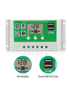 10A 20A 30APWMソーラー充電コントローラー12V24V自動ソーラーセル充電ボードコントローラー - Product Image 4