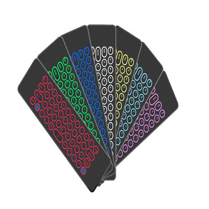 T9 Pro Air Mouse Fernbedienung mit IR-Lern beleuchtung 7-Farben-Tastatur 2,4 GHz Funk übertragungs funktion ab Werk - Product Image 5