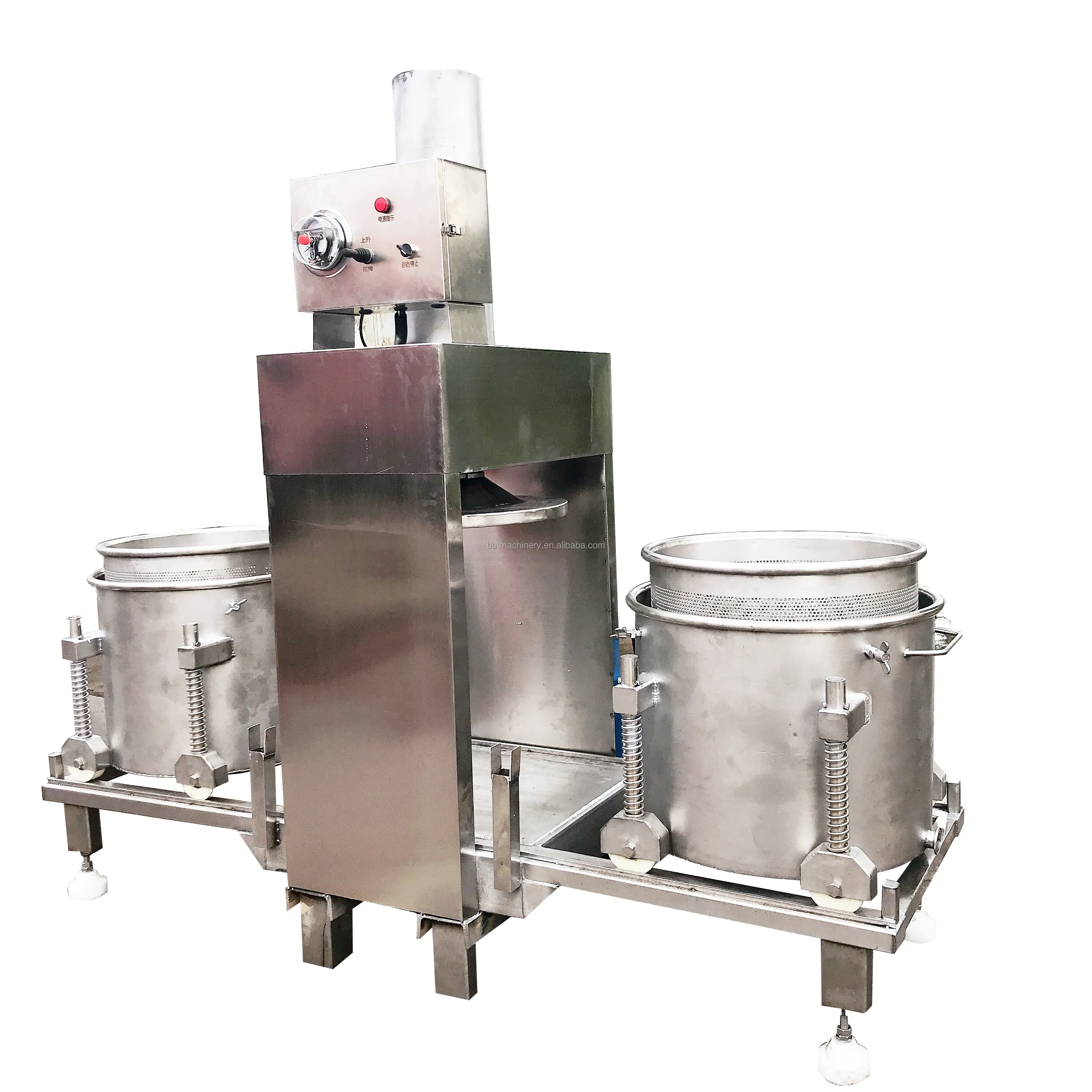 Máquina de prensado de zumo de manzana fría, prensado comercial de uvas para zumo