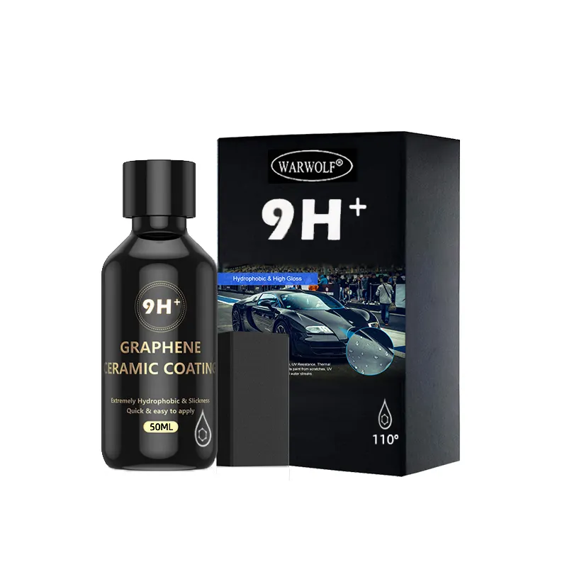 Recubrimiento de nano cerámica 9H Anti-Scratch Car Polish Capa de cerámica líquida para coche Cuidado de la pintura del coche Recubrimiento de vidrio súper hidrofóbico