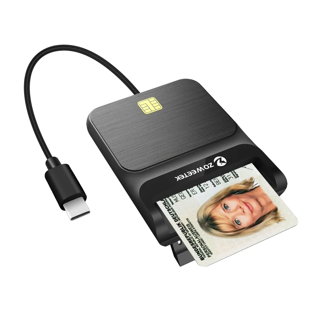 Новый считыватель кредитных карт USB-C/Type-C EMV, совместимый с различными считывателями карт IC/CAC/ID, без драйвера