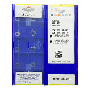 ZCC CT CCMT CCMT060202-EF,CCMT060202-HF,CCMT060204-EF Ferramenta De Torneamento Dicas De Carboneto Ferramentas De Carboneto Fabricação Virando Inserção
