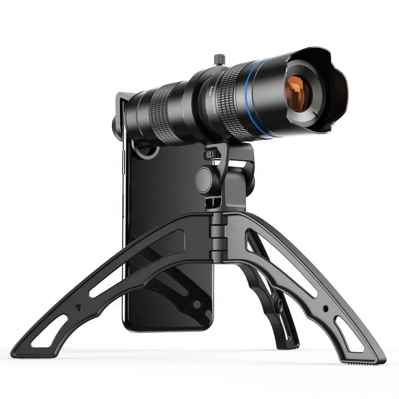 Zoom 65X teléfono microscopio óptico de Clip En Lente De Cámara Con Luces Led Para Teléfono