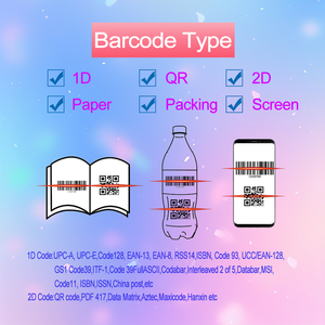 AIXW Venta Directa de Fábrica 1D 2D Escáner de Código de Barras Código QR PDF417 Data Matrix Library 2D Lector de Código de Barras