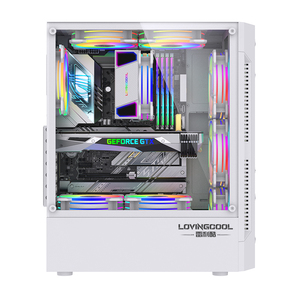 LOVINGCOOL Precio de fábrica Escritorio Mid Tower RGB Computer Chasis ATX Carcasa Gaming Pc Gabinete Gamer Computer Case Towers - Product Image 2