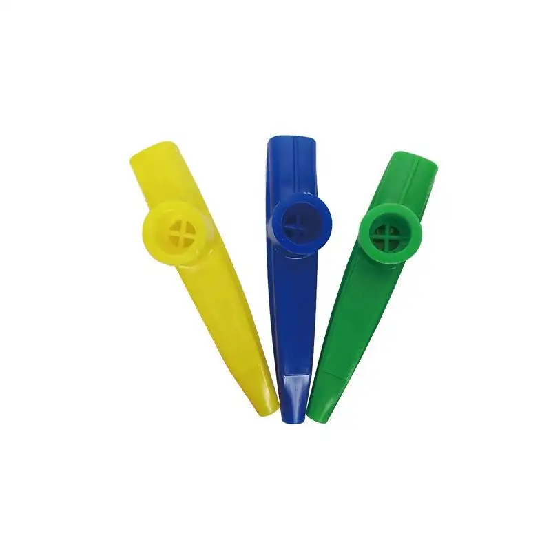 Дешевые образовательные Музыкальные инструменты красочные пластиковые kazoo