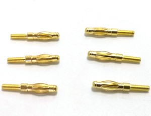 4mm muz fiş altın kaplama ile iplik 3mm Panel montajlı M3 cıvata gömme yalıtımsız fiş adaptörü konektörü küçük miktar - Product Image 4