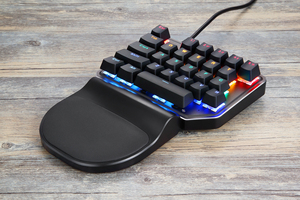 Tastierino numerico meccanico USB cablato con tastiera numerica con retroilluminazione arcobaleno 27 tasti per Computer Desktop portatile PC