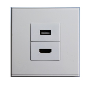 USB Faceplate HD MI ซ็อกเก็ตแผ่นผนังที่มีฟังก์ชั่นโมดูลซ็อกเก็ตหญิงกับหญิงเชื่อมต่อ - Product Image 1