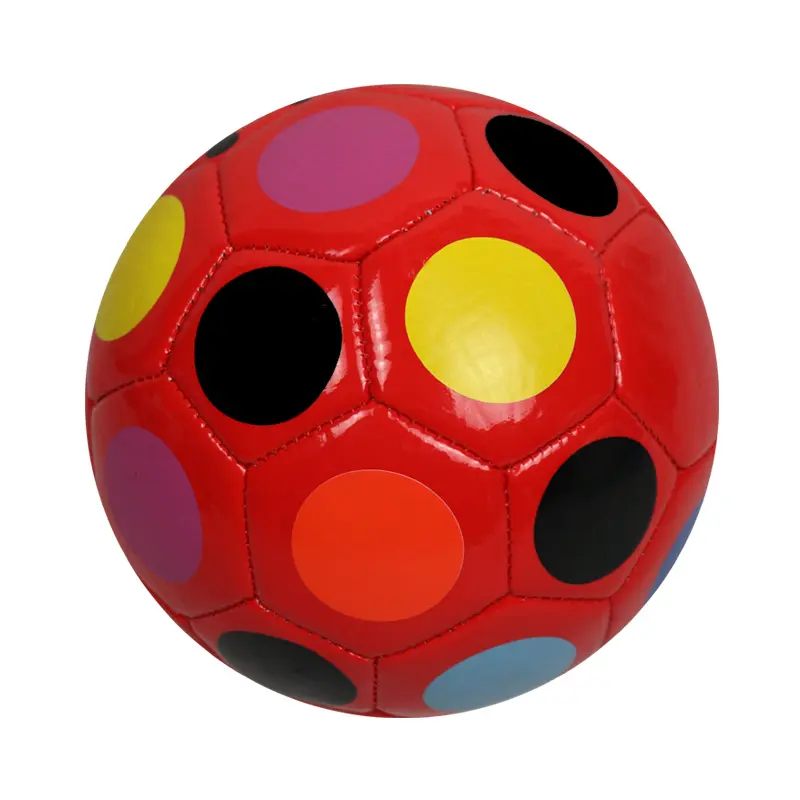 Babyproducten Educatief Speelgoed Zacht Pvc Gelukskleur Rode Feestelijke Kleur Mini Maat Twee Voetbal