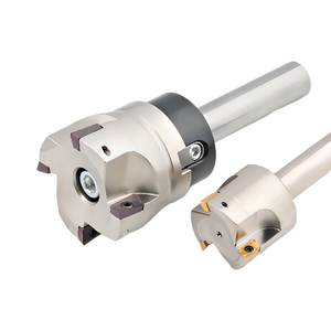 High Precision CNC Series <strong>KM</strong> End Face Mill Tool <strong>Cutter</strong> Carbide Inserts Flat Milling <strong>Cutter</strong> - Product Image 1