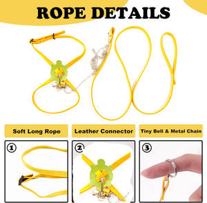Sürüngenler kertenkele ve kaplumbağaları eğitmek için Ideal küçük evcil hayvanlar için özellikli tasma ayarlanabilir tasma - Product Image 5