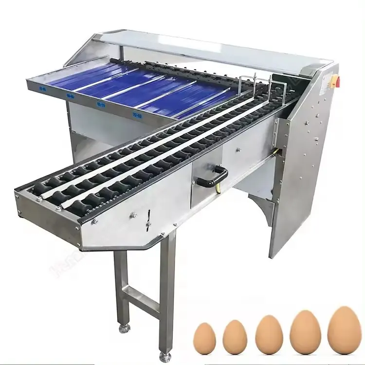 Umpan balik yang bagus telur ikan pemotong telur bebek pemisah berat mesin pengukur telur untuk peternakan ayam