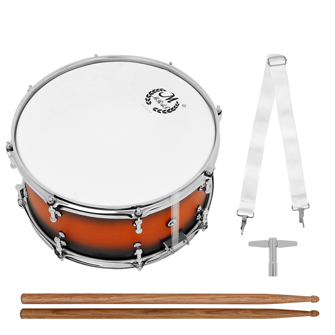 Orange with black edges
