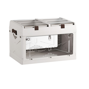 Modern Design Outdoor Camping Storage Box with Large Capacity Transparent Side Door <strong>Free</strong> Shipping for Car <strong>Trunk</strong> Folding Storage - Product Image 5