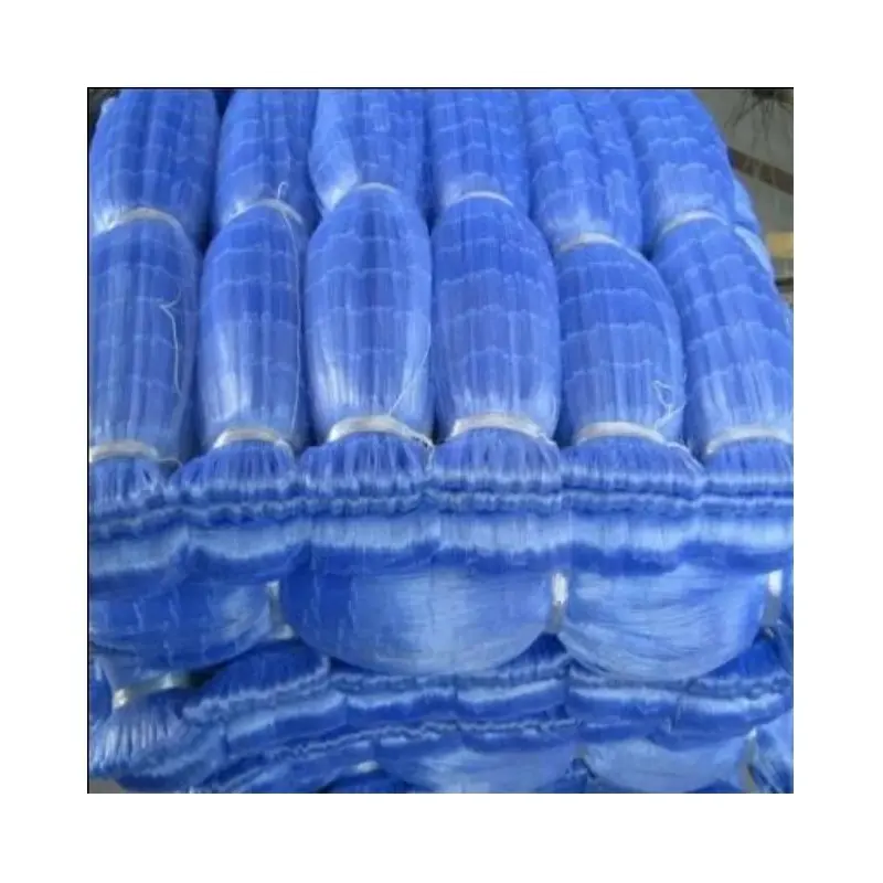Los mejores precios de alta resistencia de doble nudo de alta calidad red de monofilamento de nylon azul