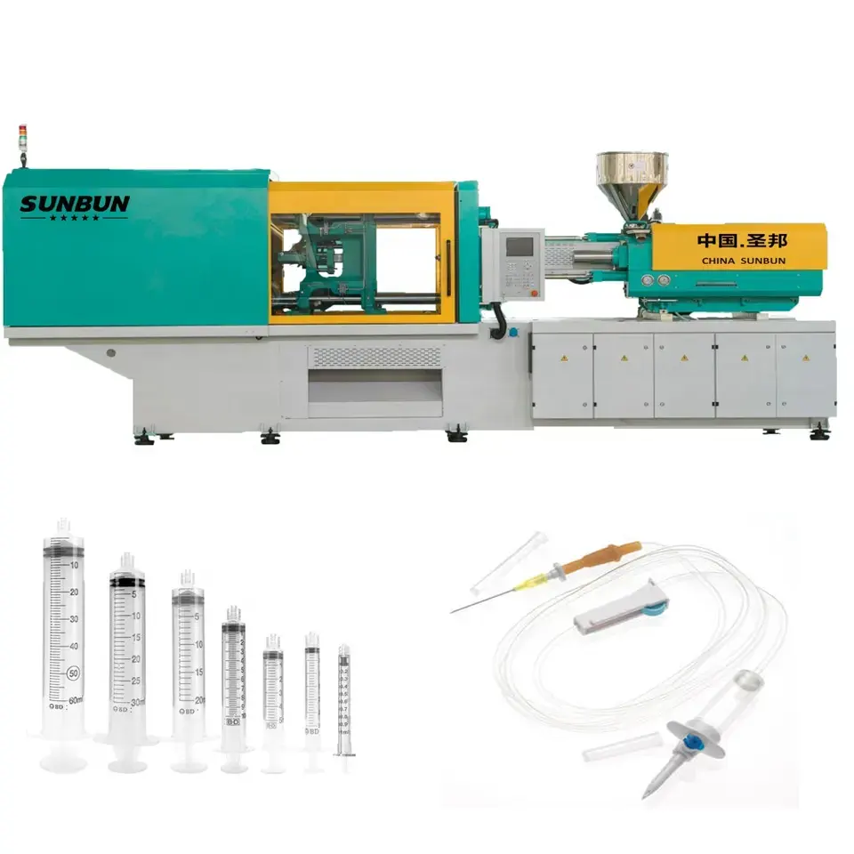 Sunbun ad alta velocità 170T S1700 macchina per lo stampaggio ad iniezione di plastica medica macchina per la produzione di aghi per siringhe monouso